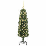 Vidaxl kunstkerstboom groen 120 cm pvc en staal en kunststof