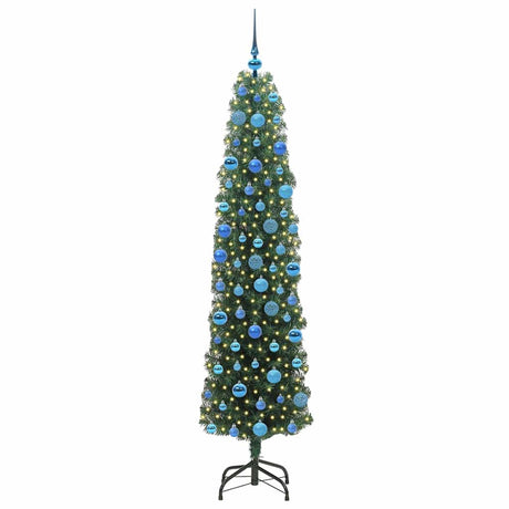 Vidaxl kunstkerstboom groen 180 cm pvc en staal en kunststof