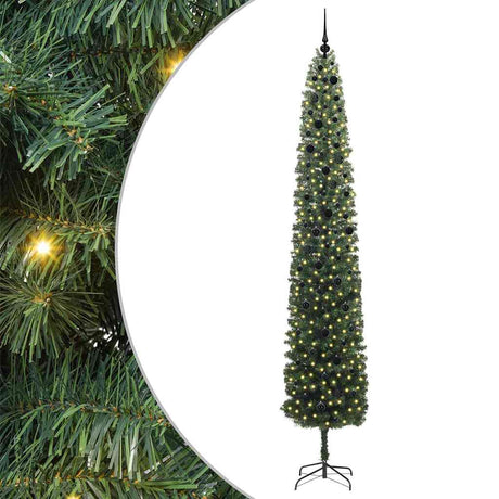 Vidaxl kunstkerstboom groen 300 cm pvc en staal en kunststof