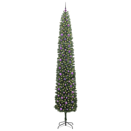Vidaxl kunstkerstboom groen 300 cm pvc en staal en kunststof