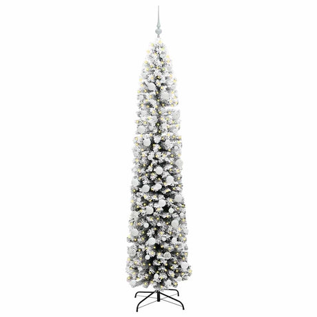 Vidaxl kunstkerstboom groen 210 cm pvc en staal en kunststof