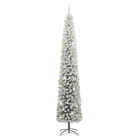 Vidaxl kunstkerstboom groen 270 cm pvc en staal en kunststof