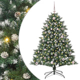 Vidaxl kunstkerstboom met 150 led groen 150 cm pvc en plastic en staal