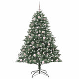 Vidaxl kunstkerstboom met 300 led groen 180 cm pvc en plastic en staal