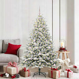 Vidaxl artificial pre-lit kerstboom met ballenset groen 180 cm