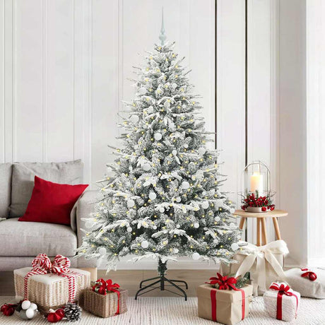 Vidaxl artificial pre-lit kerstboom met ballenset groen 180 cm
