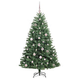 Vidaxl kunstmatige inklapbare kerstboom groen 150 cm pvc en metaal