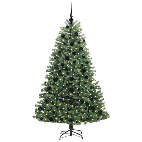 Vidaxl kunstmatige inklapbare kerstboom groen 180 cm pvc en metaal