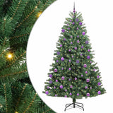 Vidaxl kunstmatige inklapbare kerstboom groen 240 cm pvc en metaal