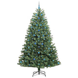 Vidaxl kunstmatige inklapbare kerstboom groen 240 cm pvc en metaal