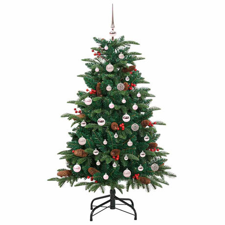 Vidaxl kunstkerstboom groen 150 cm pvc en metaal en plastic
