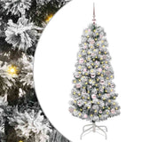Vidaxl kunstmatige inklapbare kerstboom groen en wit 150 cm