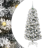 Vidaxl kunstmatige inklapbare kerstboom groen en wit 150 cm