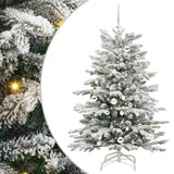 Vidaxl kunstmatige inklapbare kerstboom wit 150 cm pe en pvc