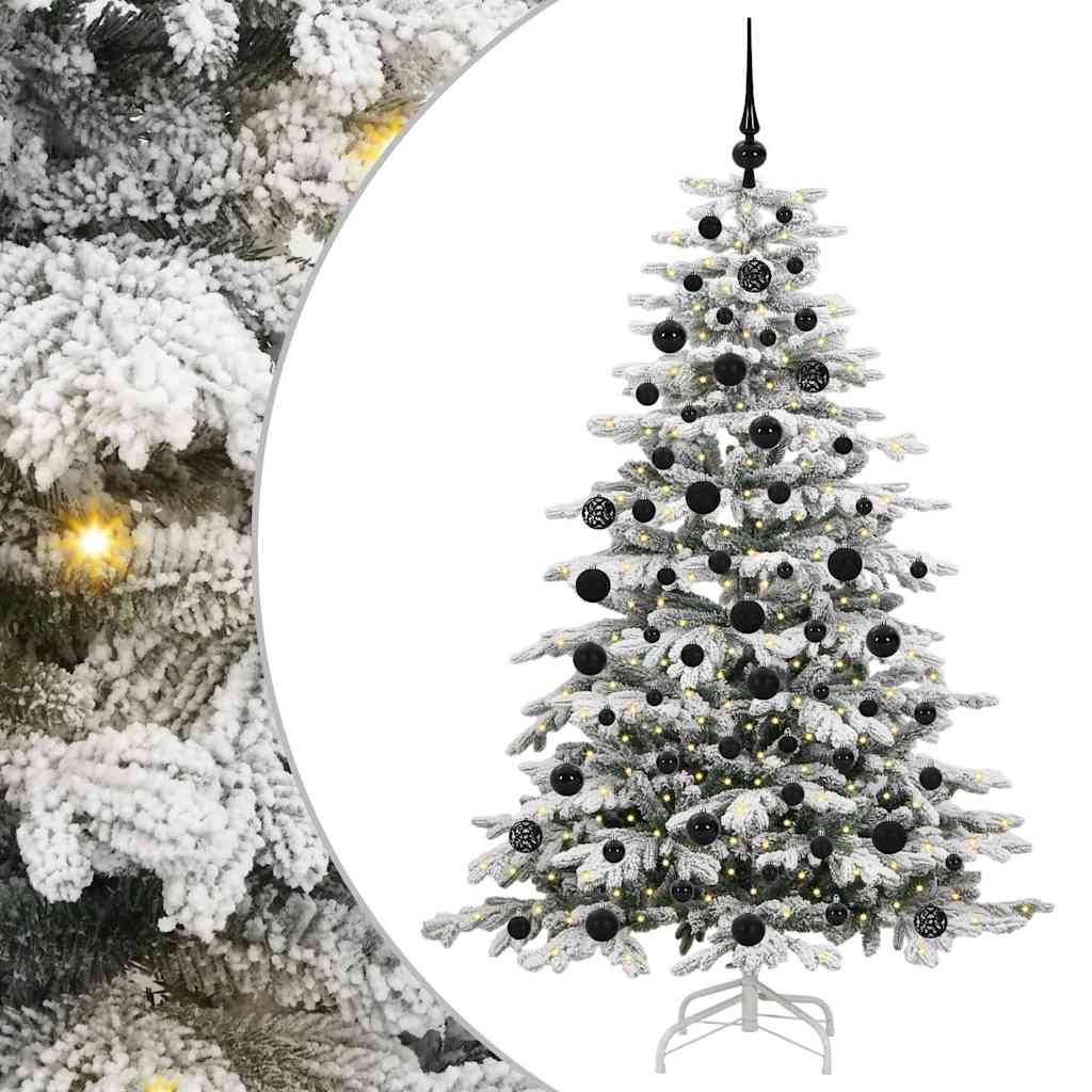 Vidaxl kunstmatige inklapbare kerstboom wit 180 cm pe en pvc