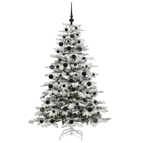 Vidaxl kunstmatige inklapbare kerstboom wit 180 cm pe en pvc