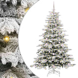 Vidaxl kunstmatige inklapbare kerstboom wit 180 cm pe en pvc