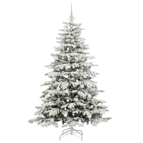 Vidaxl kunstmatige inklapbare kerstboom wit 180 cm pe en pvc