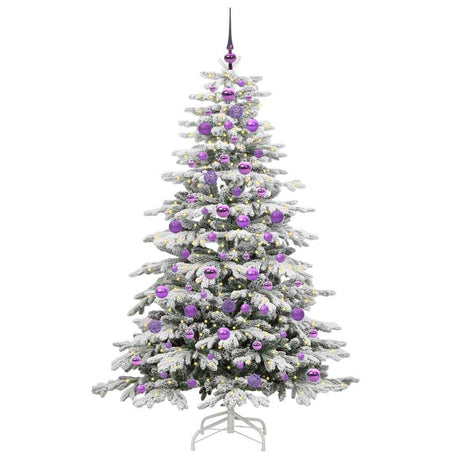 Vidaxl kunstmatige inklapbare kerstboom wit 180 cm pe en pvc
