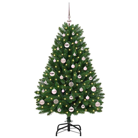 Vidaxl kunstkerstboom met 150 led groen 120 cm pvc en metaal