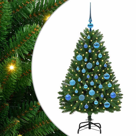 Vidaxl kunstkerstboom met 150 led groen 120 cm pvc en metaal