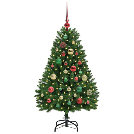 Vidaxl kunstkerstboom met 150 led groen 120 cm pvc en metaal