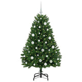 Vidaxl kunstkerstboom met 150 led groen 150 cm pvc en metaal