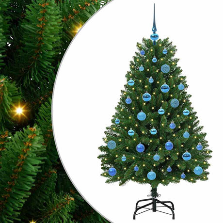 Vidaxl kunstkerstboom met 150 led groen 150 cm pvc en metaal