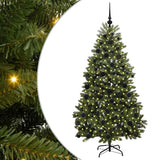 Vidaxl kunstkerstboom met 300 led groen 180 cm pvc en metaal