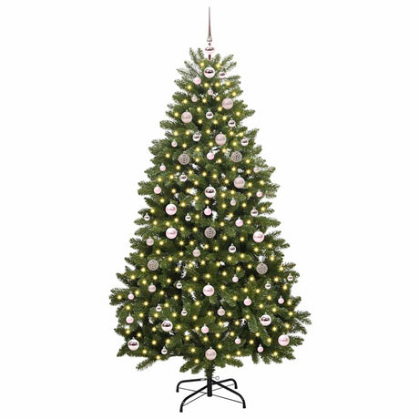 Vidaxl kunstkerstboom met 300 led groen 180 cm pvc en metaal