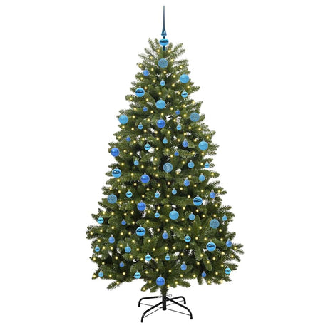 Vidaxl kunstkerstboom met 300 led groen 180 cm pvc en metaal