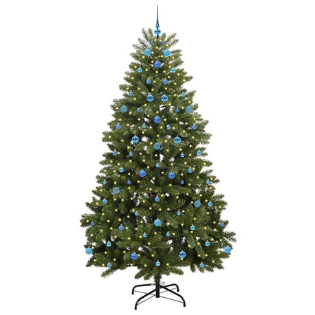 Vidaxl kunstkerstboom met 300 led groen 240 cm pvc en metaal