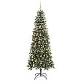 Vidaxl kunstkerstboom met 300 led groen 210 cm pvc en plastic en staal