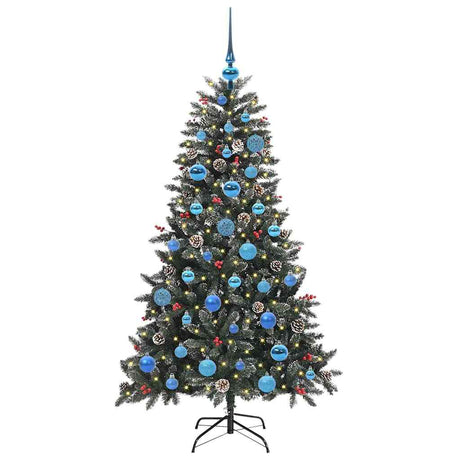 Vidaxl kunstkerstboom met 150 led groen 150 cm pvc en plastic en staal
