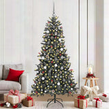 Vidaxl kunstkerstboom met 300 led groen 210 cm pvc en plastic en staal