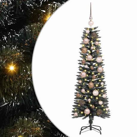 Vidaxl kunstkerstboom met 150 led groen 120 cm pvc en plastic en staal
