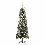 Vidaxl kunstkerstboom met 150 led groen 150 cm pvc en plastic en staal