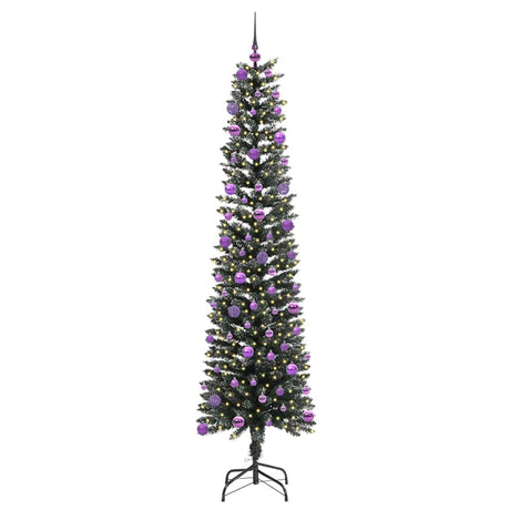 Vidaxl kunstkerstboom met 300 led groen 210 cm pvc en plastic en staal