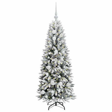 Vidaxl kunstkerstboom wit 120 cm pvc en plastic en staal en pe