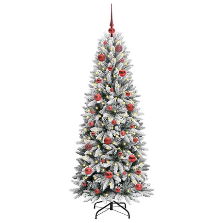 Vidaxl kunstkerstboom wit 150 cm pvc en plastic en staal en pe