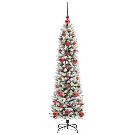Vidaxl kunstkerstboom met 150 led wit 120 cm pvc en metaal en plastic