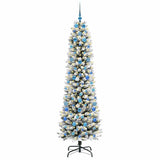 Vidaxl kunstkerstboom met 300 led wit 210 cm pvc en metaal en plastic