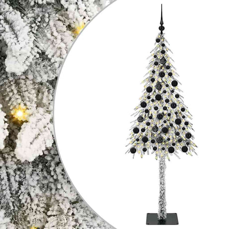 Vidaxl kerstboom met 300 led met standaard wit 180 cm pe en staal