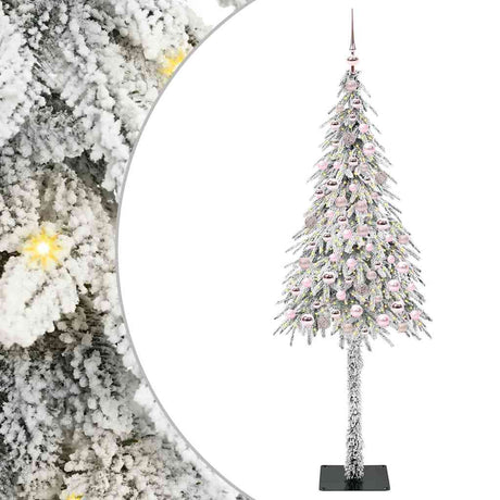 Vidaxl kerstboom met 300 led met standaard wit 210 cm pe en staal