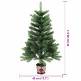 Vidaxl kerstboom met 150 led met standaard groen 65 cm pe