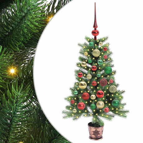 Vidaxl kerstboom met 150 led met standaard groen 90 cm pe