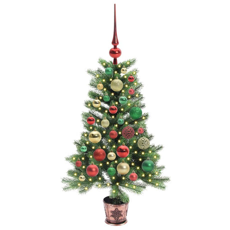 Vidaxl kerstboom met 150 led met standaard groen 90 cm pe