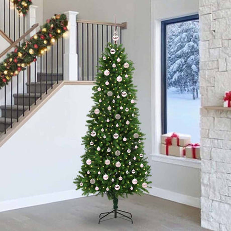 Vidaxl kerstboom met 300 led met standaard groen 240 cm pe