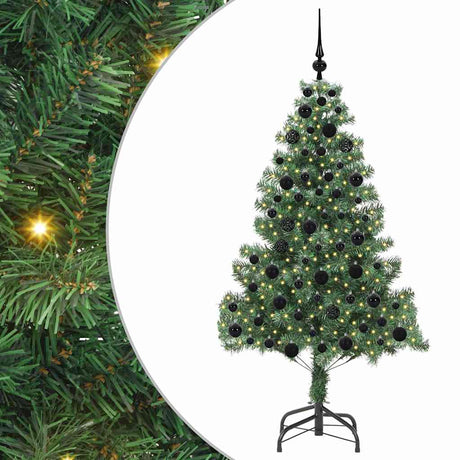 Vidaxl kerstboom met 300 led met standaard groen 180 cm pvc
