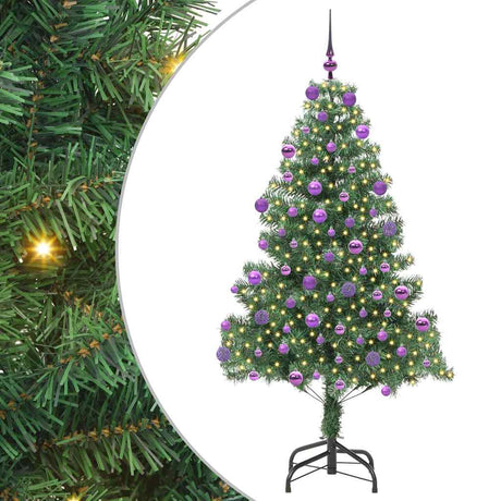 Vidaxl kerstboom met 300 led met standaard groen 180 cm pvc